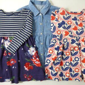 Mini Boden, Joules, & Balabala Girls' Dress Bundle, Size 3 Years
